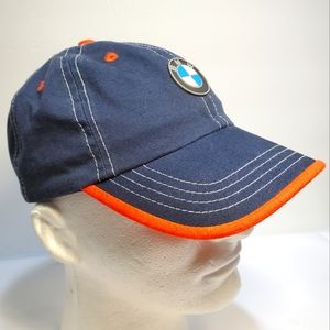 BMW Lifestyle Hat Youth "BMW Future Driver" Strapback Ball Cap BMW Logo Blue.